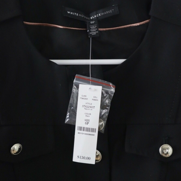 WHBM Bell-Sleeve Peplum Jacket 🖤 (4P) - Picture 14 of 14